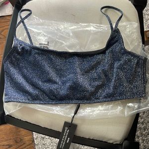 TRIANGLE BIKINI TOP MICA RIVERSIDE SPARKLE BIKINI SIZE L - NWT